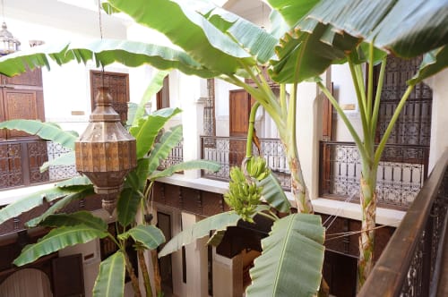 patio - architecture moresque - riad - marrakech