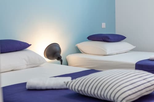 lits jumeaux - chambre épurée - villa Martinique 