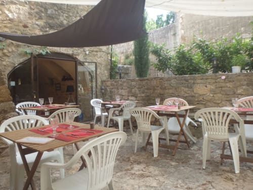 terrasse couverte - location vacances Gard 