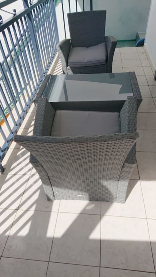Terrasse, appartement, zone Nel, Mayotte. 