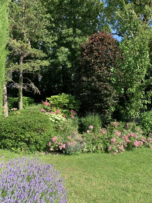 jardin de la maison d’hôtes à chateau-thierry- maison joussaume latour/portes de la champagne