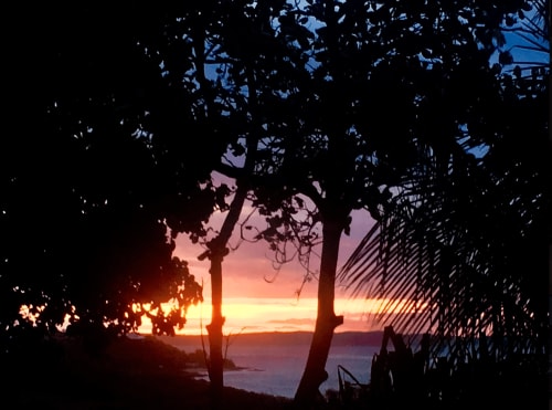 Lever de soleil en Guadeloupe | Domaine Bonheur Indigo