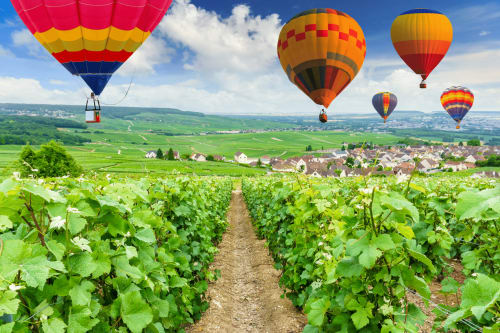 balade en montgolfière - La Bertonnerie