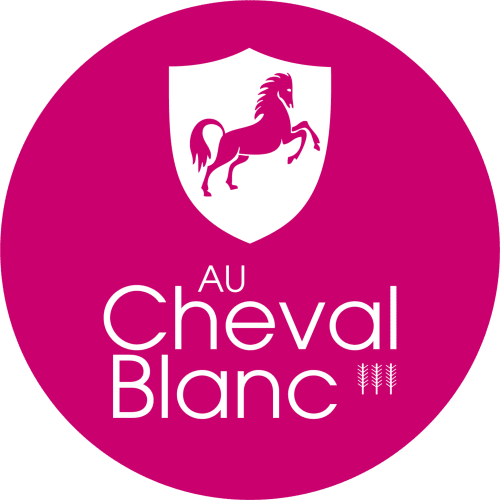 Au Cheval Blanc, Conflans, Albertville, Savoie- Official website logo