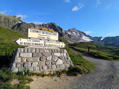 Tour du Beaufortain, Cormet de Roselend départ d'Albertville