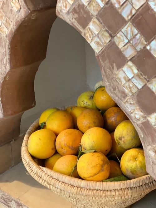 basket of oranges - Riad Tawargit decoration