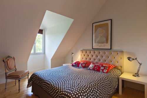 Quadruple room with garden view at Château Chalon | La Tour Charlemagne