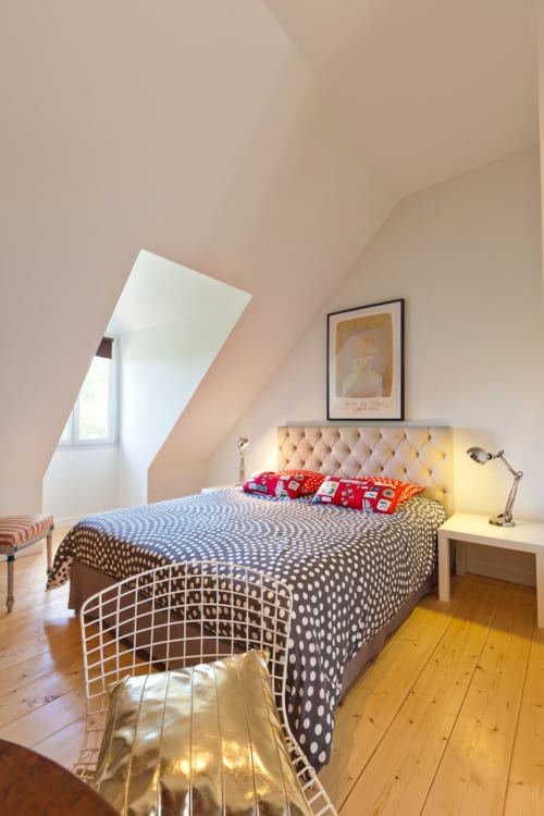 Room for 4 persons with garden view at Château Chalon | La Tour Charlemagne
