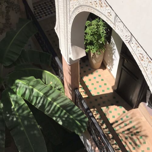 vue de la terrasse - privatisation du Riad Tawargit marrakech