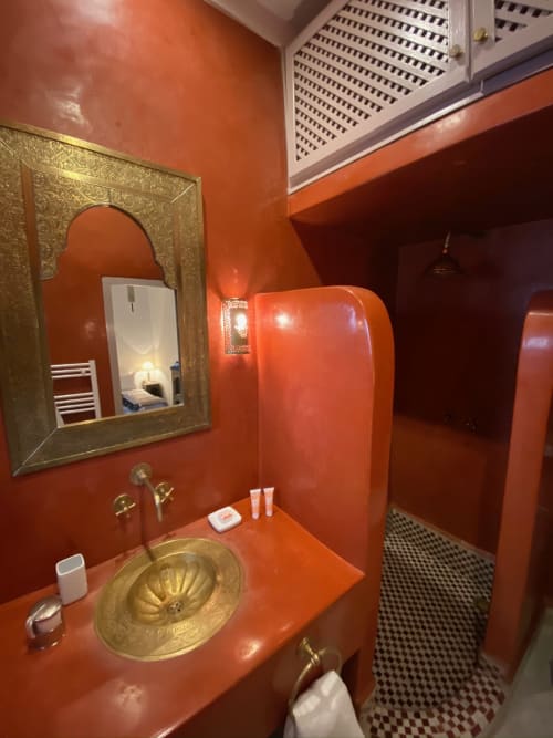 salle de bain - douche à l’italienne - marrakech