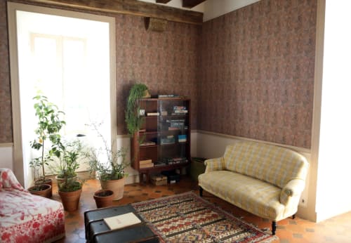 salon avec canapé - séjourner au Chateau Le Breuil 