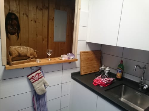 cuisine toute équipée du chalet - location à Mase