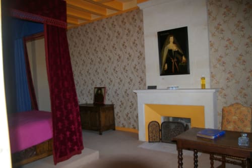 chambre avec cheminée  - Château de Ré