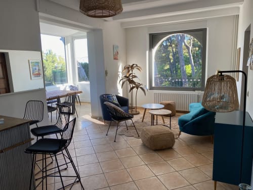 Séjour de la Villa avec coin bar