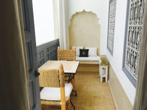 terrasse privée des suites - Riad Tawargit à marrakech 