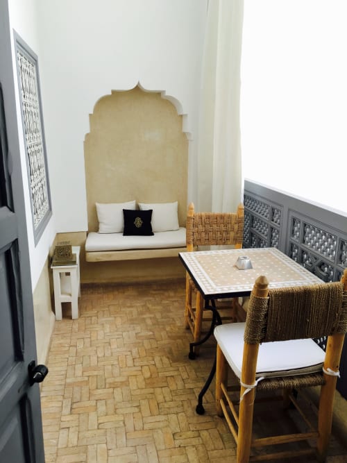 terrasse privée avec petit salon - suite à louer