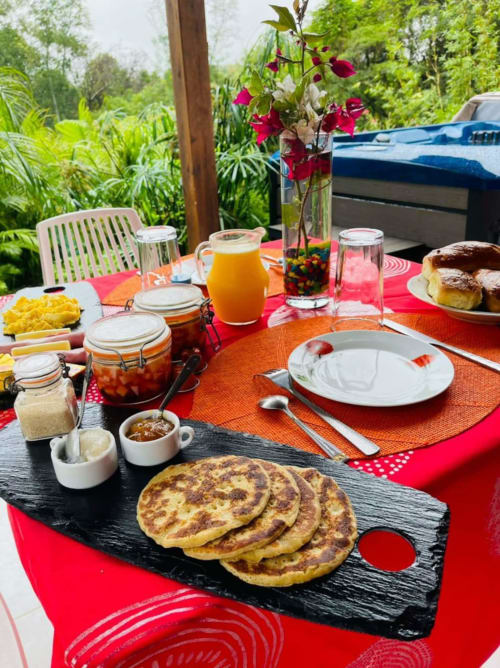 Petit-déjeuner, Ô Ti Jacko, Guadeloupe.