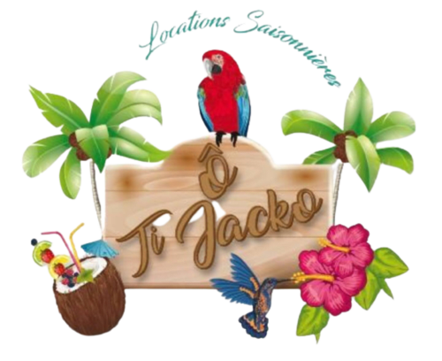 Logo Ô Ti Jacko, location saisonnières. 
