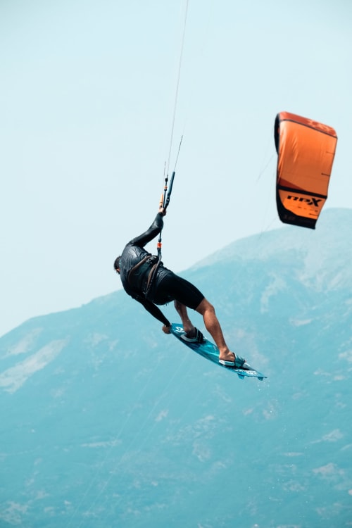 Kitesurf, activités proche du logement Ô Ti Jacko, Guadeloupe. 