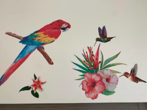 Décorations murales, logement deux personnes Le Gosier, Guadeloupe. 