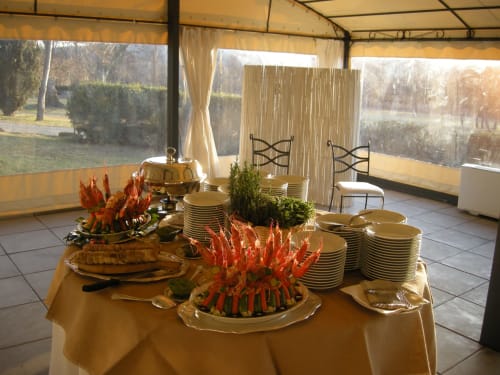 Buffet - Villa Scati B&B e appartamenti | Melazzo, Piemonte - parcheggio, piscina e palestra, massaggi, ristorante, cantine, bar, ricevimenti, matrimoni, eventi 