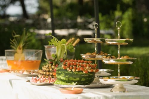 Buffet - Villa Scati B&B e appartamenti | Melazzo, Piemonte - parcheggio, piscina e palestra, massaggi, ristorante, cantine, bar, ricevimenti, matrimoni, eventi 