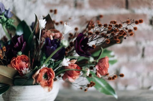 flower arrangement - Chateau Le Breuil
