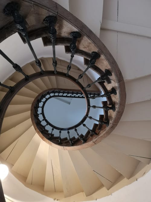 escalier en colimaçon - séjour au Chateau Le Breuil 