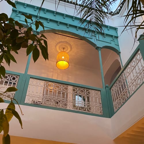 view from the patio - riad ajarif in marrakech