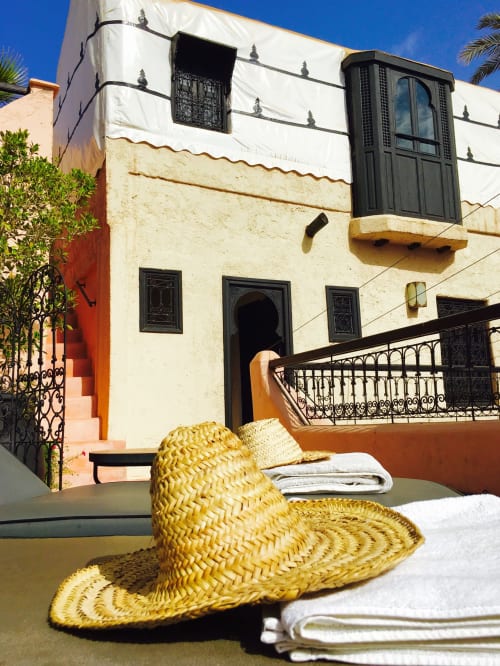 terrasse du Riad Tawargit à marrakech 