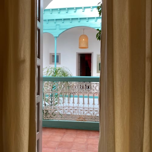 vue sur le patio - riad ajarif - séjour à Marrakech 