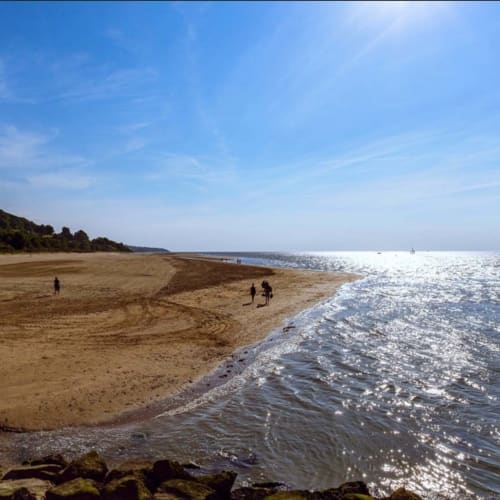 Swimming and beach, Honfleur.