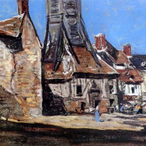 Painting of the Eugène Boudin museum, Honfleur.