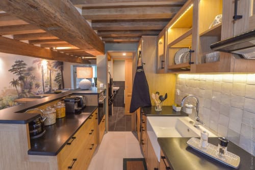 Fully equipped kitchen, The House of Pierre and Valérie Honfleur Saint-Leonard.