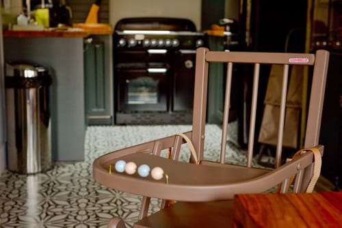 High chair, kitchen, The house of Pierre and Valérie, Sainte-Catherine, Honfleur.