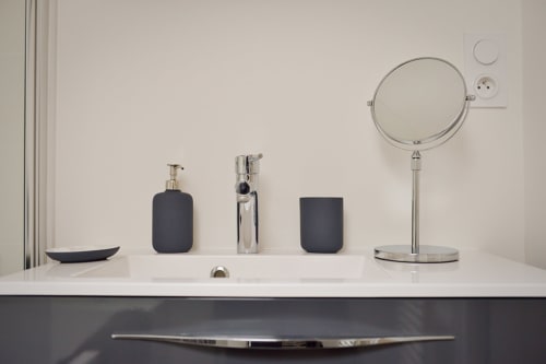 Bathroom basin, The house of Pierre and Valérie, Sainte-Catherine, Honfleur.
