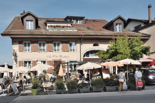 Extérieur, Au p'tits Bonheur, maison d'hôtes et restaurant, Cheseaux-sur-Lausanne, Vaud.