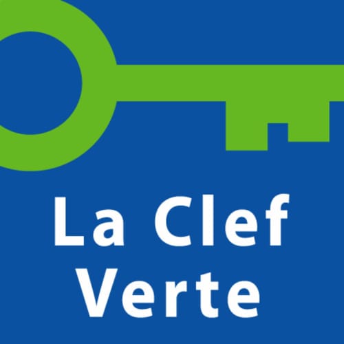 Logo La Clef Verte di Gîtes Kaladja, bed and breakfast ecologico a Port-Louis, Guadalupa