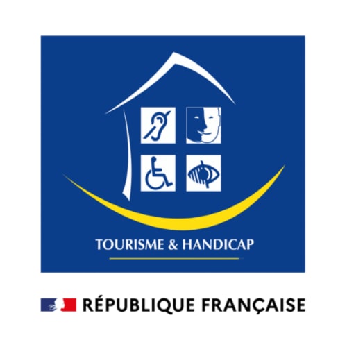 Logo de certification accessibilité Tourisme & Handicap du Domaine Des Bois Argentés, Pruniers-en-Sologne