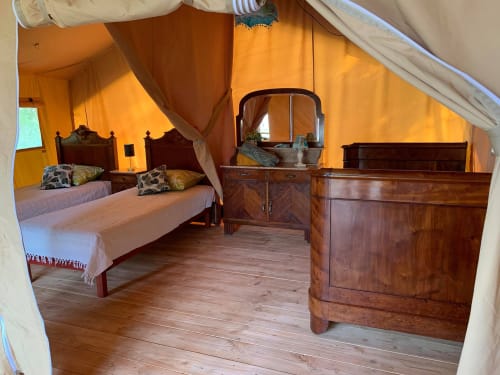 tente lodge - idéale pour une famille - chambre enfant - maison d'hôte - domaine de la Boissière à Andillac