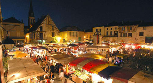 night market in Issigeac July-August