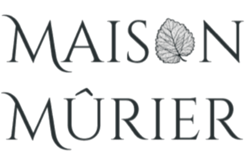 Maison Mûrier logo - B&B in Fayssac, France with leaf design