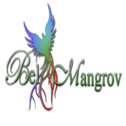 Logo Obel Mangrov con design di colibrì colorato per la struttura Kaladja bnb a Port-Louis, Guadalupa