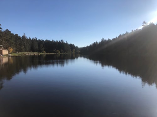 Lac-de-La-Tour, recreational lake near La-Chaise-Dieu