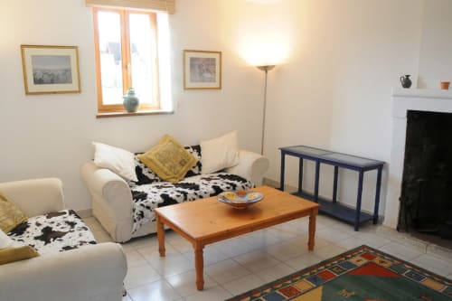 Espace salon house l'Arc des anges, Cussay, Indre et Loire, France.