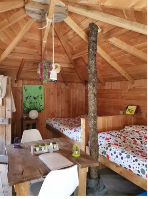 Cabane dans les arbres 6 personnes | Nuit insolite | Paca - Mas des Pins