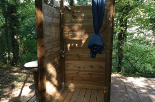 Cabane dans les arbres avec toilettes sèches | Alpes Haute Provence - Mas des Pins