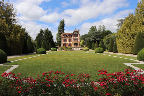 Façade depuis le jardin, Domaine des Thomins Maison d'hôte Cisai Saint-Aubin Hôtel Gacé