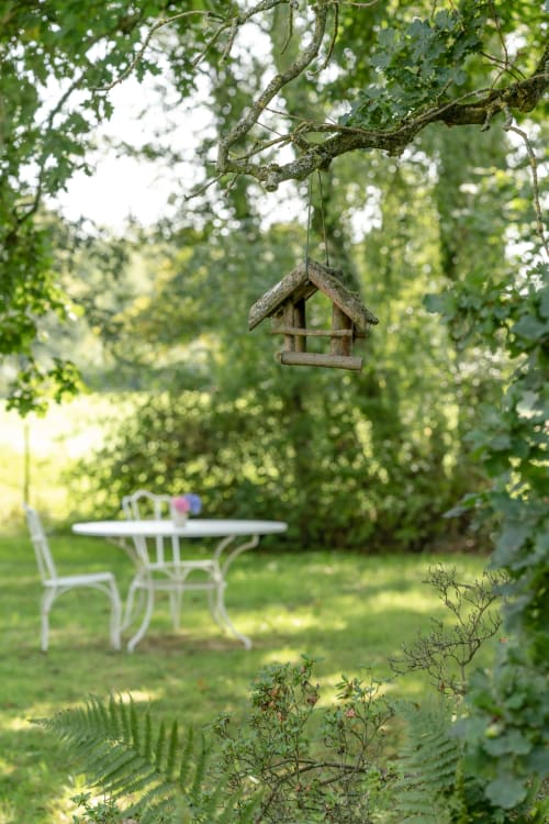 chambre double - logement avec jardin - Cottage Les Forières à saint-honoré en normandie - Maison d'hôtes normande