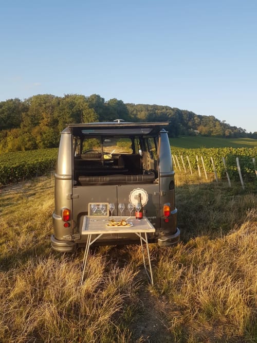 My vintage tour - ride in a stafette - vintage car - Maéva - lark - wine tourism - walk and champagne tasting 